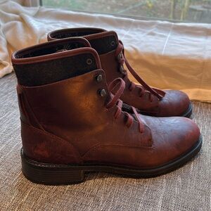 Merrell leather and wool lace up boot
